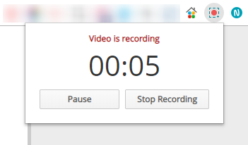 Once the desired actions are completed, click on Stop Recording.