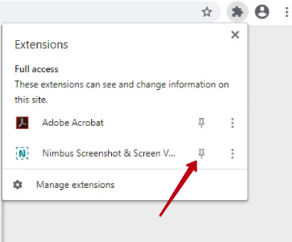 Why can't I see the extension icon?