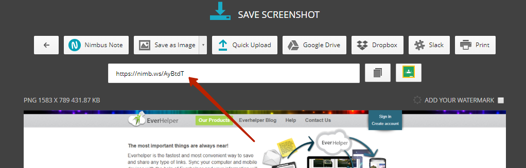 What is Quick upload or how to share a screenshot without creating an  account - FuseBase (Formerly Nimbus)