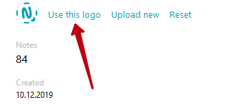 Click on the checkmark to save the changes.