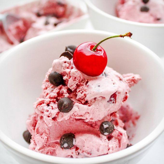 Chocolate Cherry Paleo Ice Cream