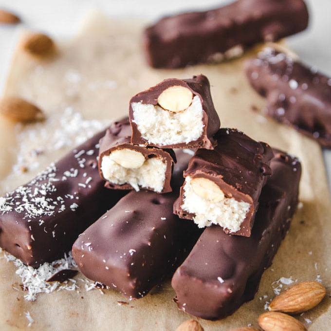 Homemade Almond Joy Bars