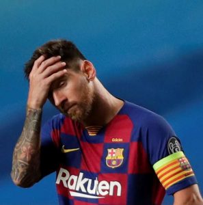 Messi frustrated