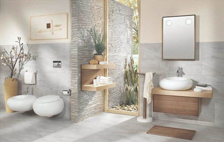The modern d&eacute;cor in the bathroom, the planned