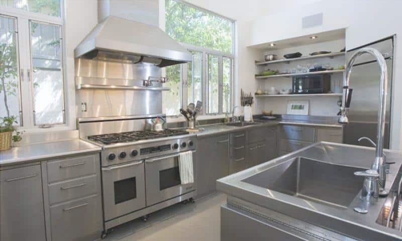 kitchen with stainless steel