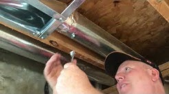 Sealing Ductwork Gaps With Aluminum Foil Tape