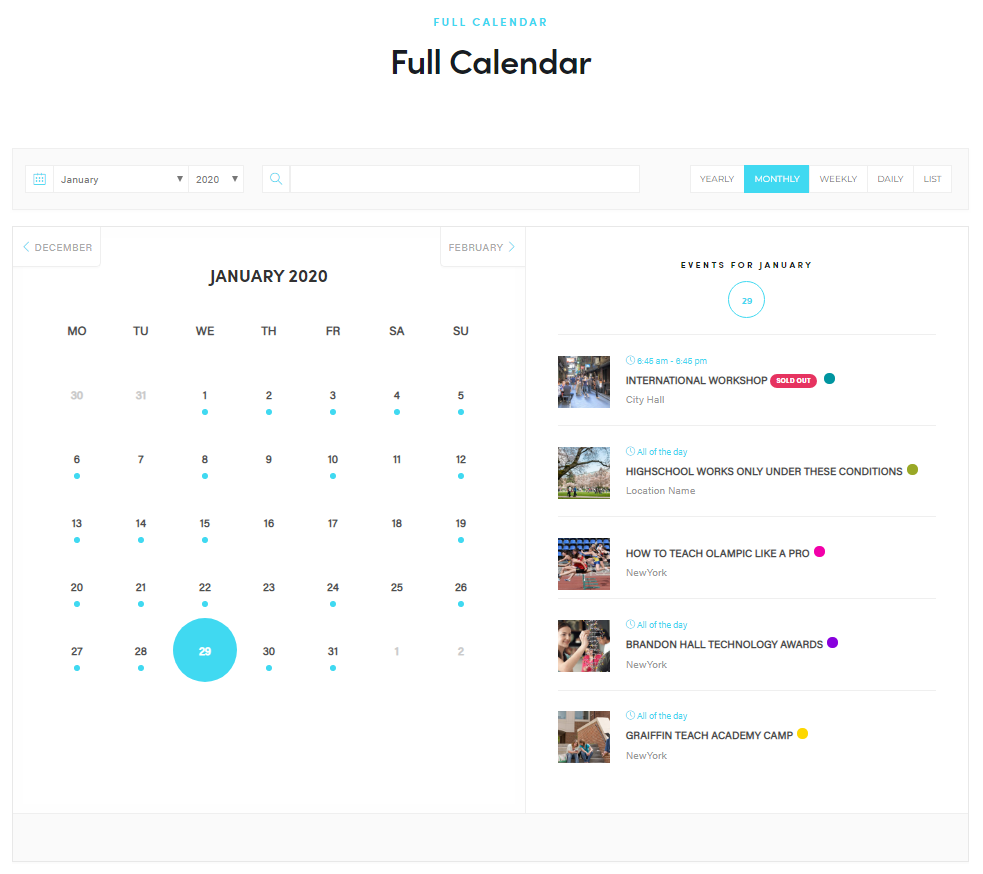 modern events calendar lite wordpress plugin