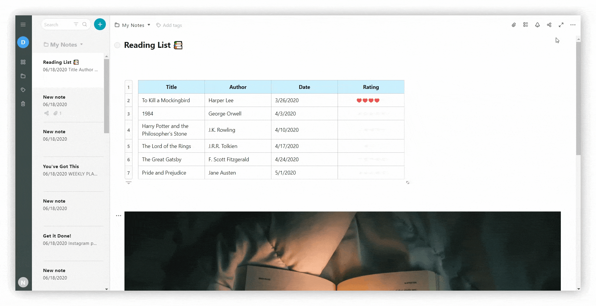 Full-screen mode for pages