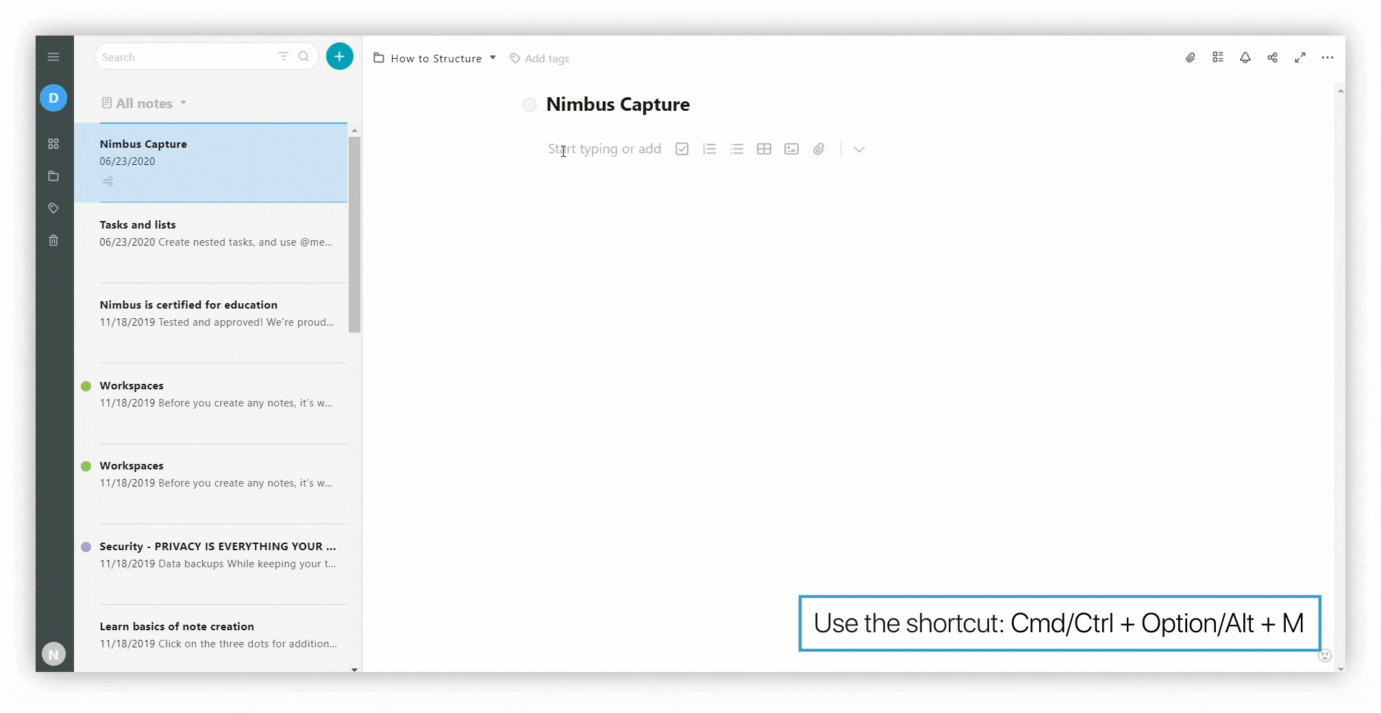 With the help of embeds and bookmarks, you can greatly expand the capabilities of Nimbus Note.