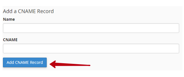 How to add CNAME via Cpanel