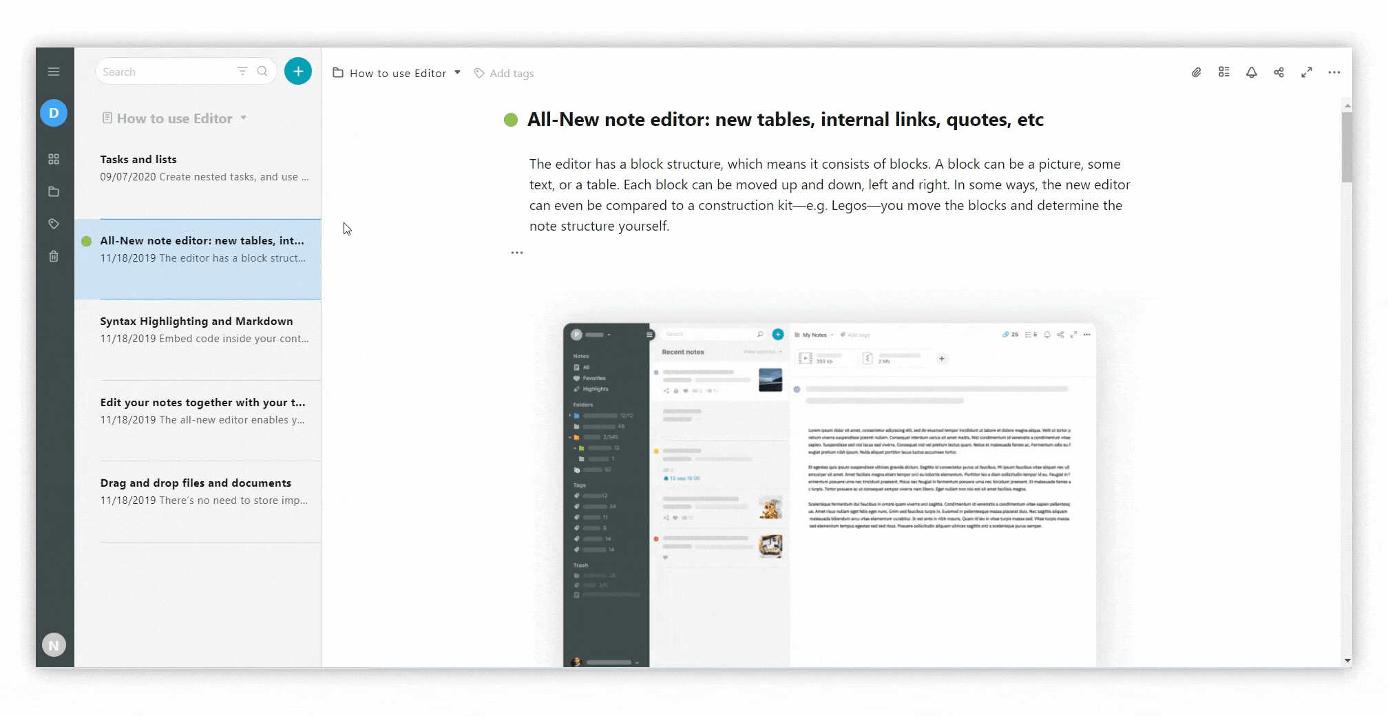 Any content (blocks, pages, folders, tags) that you add to Nimbus Note can be deleted.