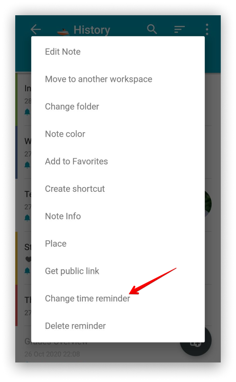 To edit a reminder on Android, follow these steps.