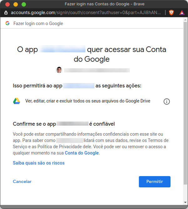 permissaogoogledrive