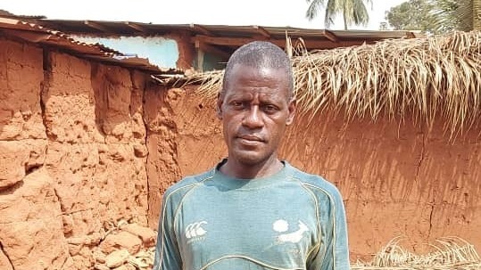 Eric Dossekpli, 49, is a farmer and father of six in the town of Anfoin Avele,Togo. He says he can no longer sell his crops as a result of the pandemic.
