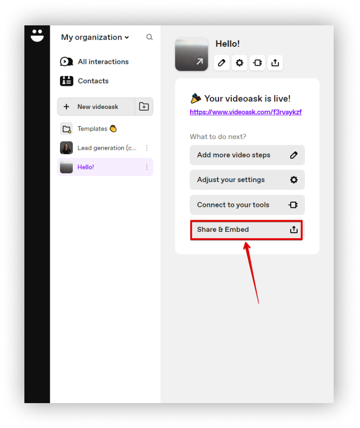 Today we will show you how to add VideoAsk widget to Nimbus Note public pages.
