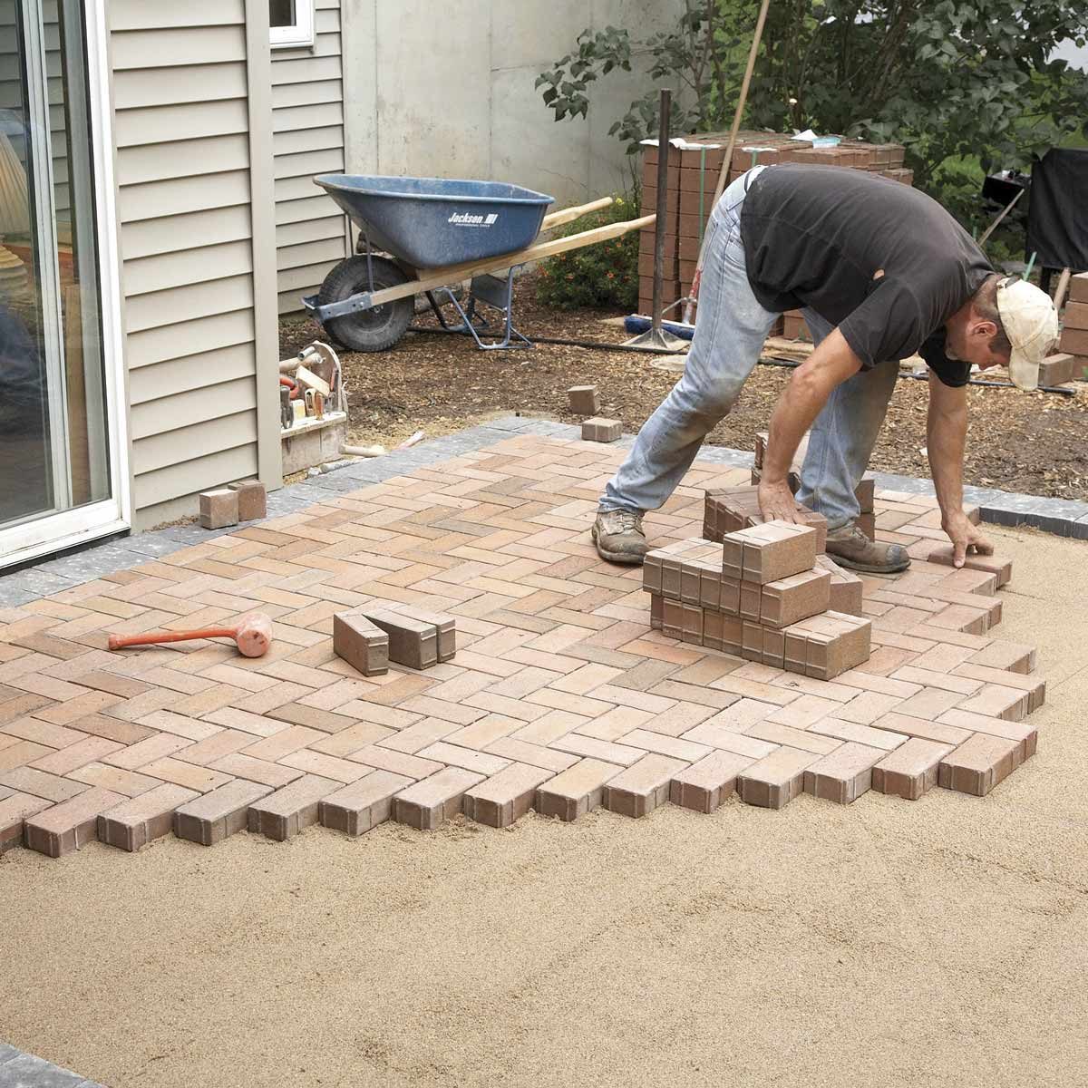 How to Cover a Concrete Patio With Pavers