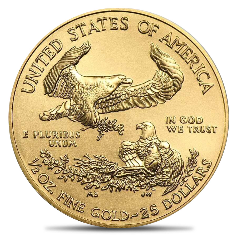 Gold American Eagle .5oz BU (Random Year)