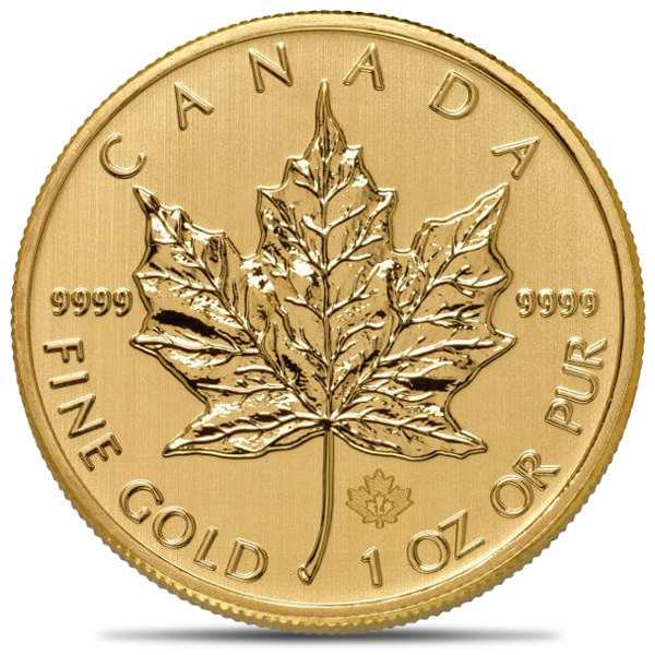 Gold Canadian Maple Leaf 1oz BU (Random Year)