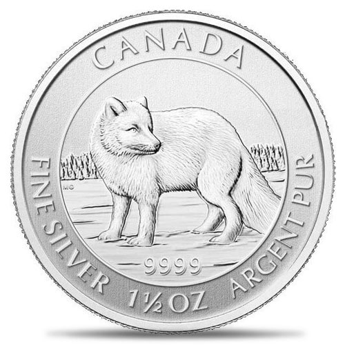 Augusta Precious Metals - 2014 Canadian 1.5oz $8 Silver Arctic Fox