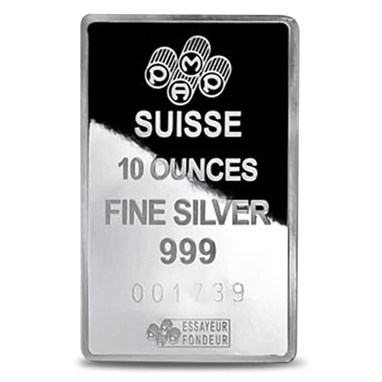 Augusta Precious Metals -Silver Bar 10oz - Our Choice Hallmark