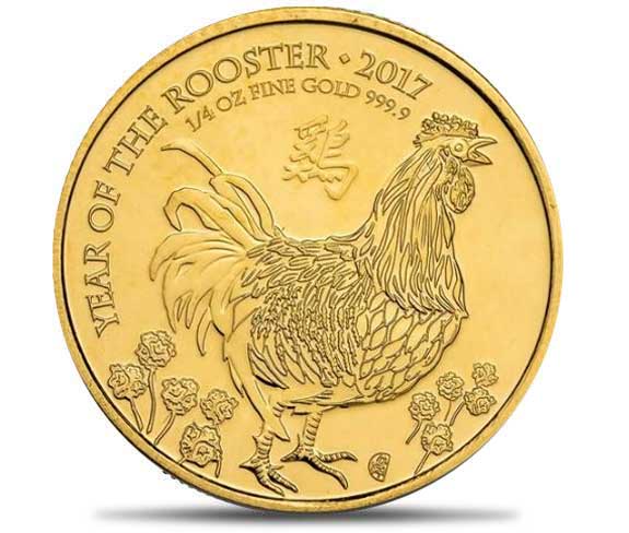 Augusta Precious Metals -2017 Great Britain 1/4oz Gold Year of the Rooster