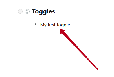 Enter the toggle name