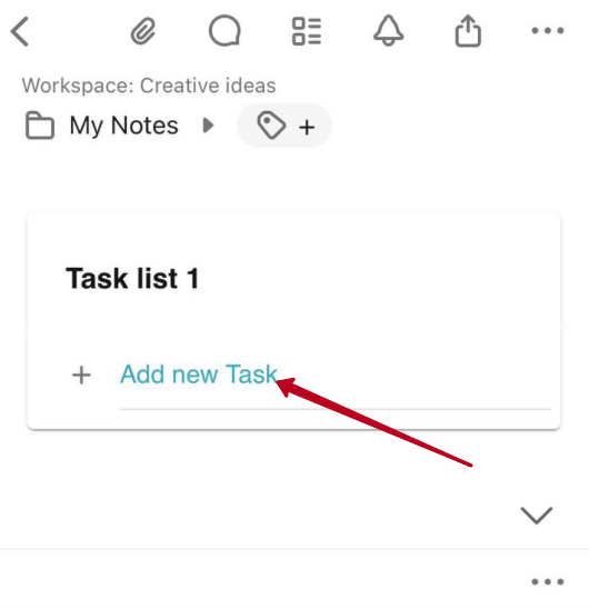 To add a new task, click on Add new Task.