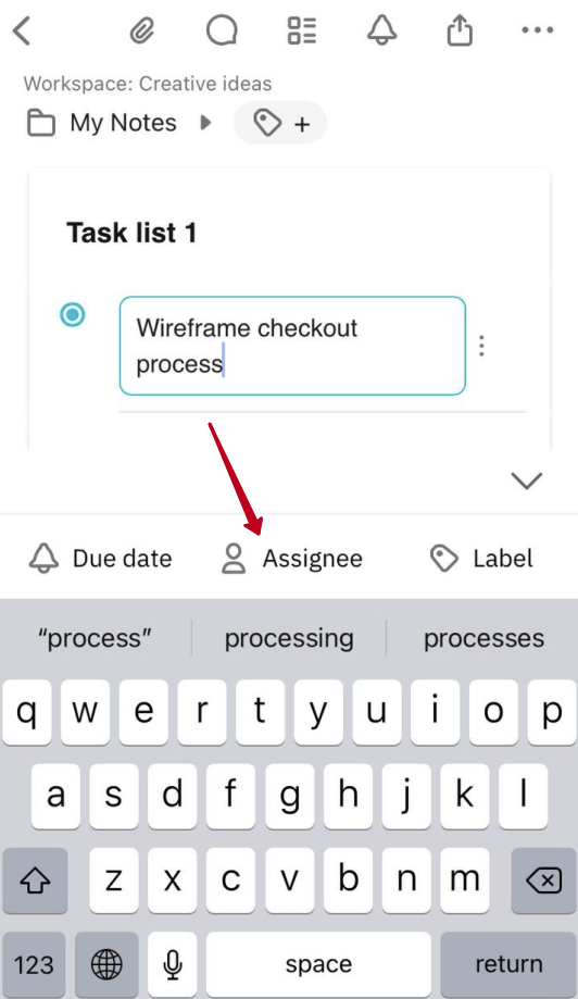 How to assign a task to a workspace member?