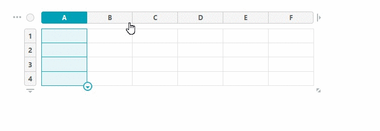 Hold ctrl/cmd and select desired columns and cells.