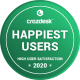 Crozdesk Happiest Users Badge