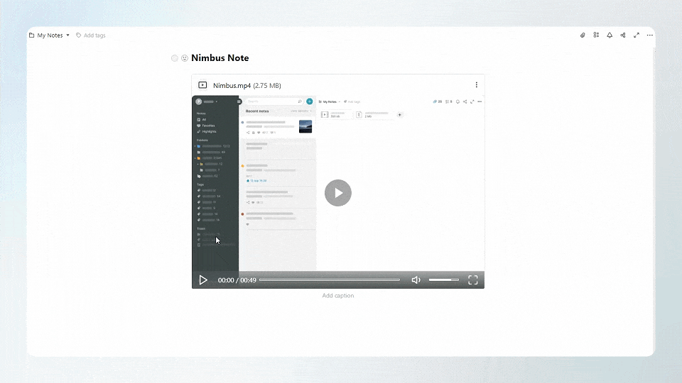 New features for Nimbus Video Player