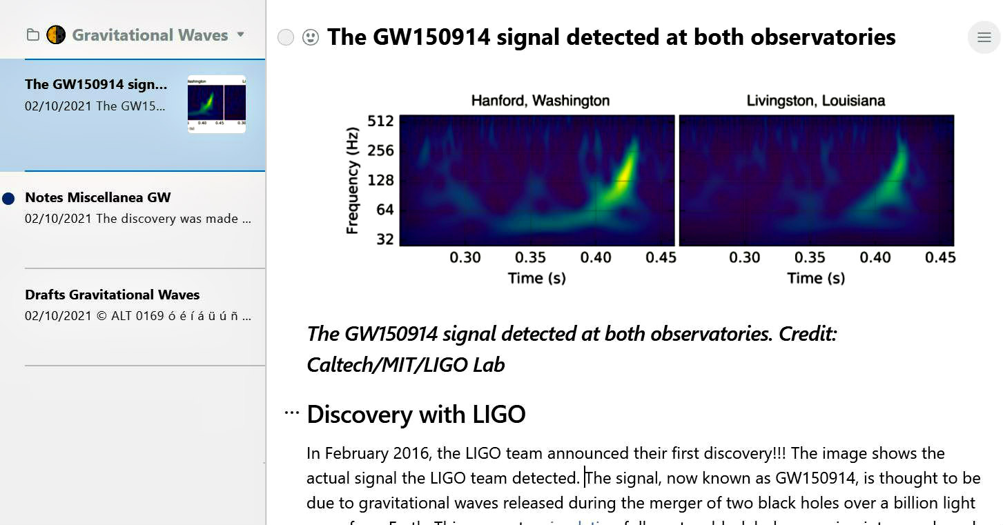 Folder Gravitational Waves