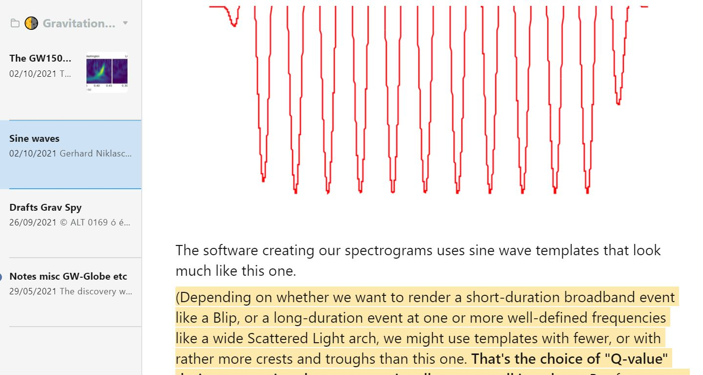 Sine Waves note