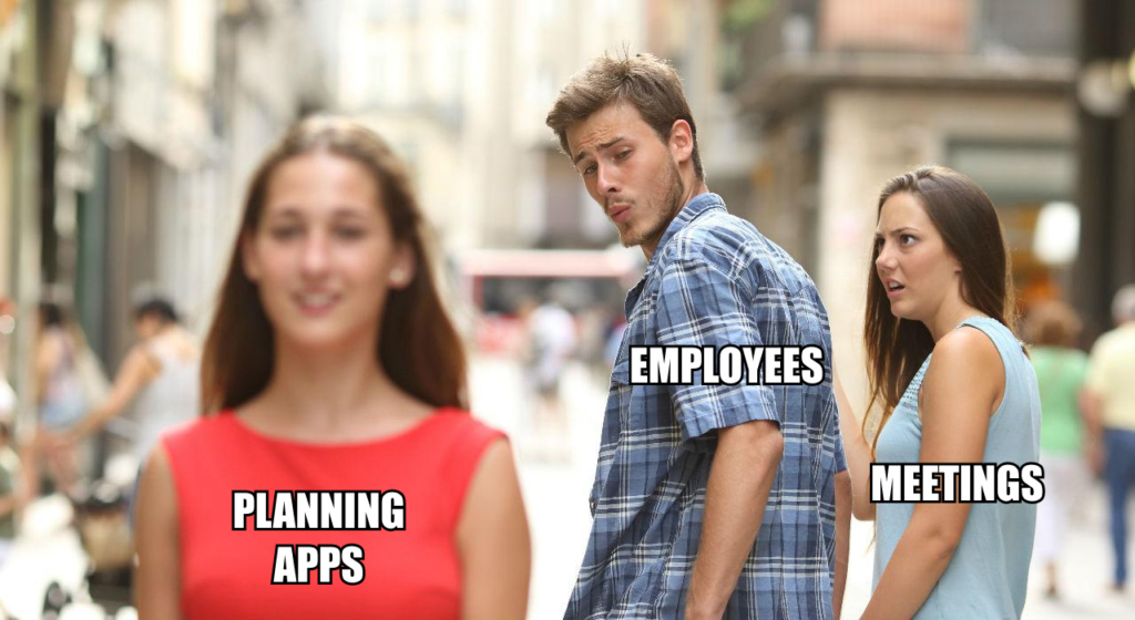 Employees Choose Planning Apps. Image powered by Nimbus Platform