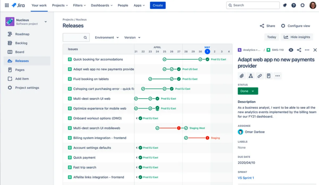 Atlassian Jira Is One of the Top Seven Tools For Team Collaboration in 2023. Image powered by Nimbus Platform