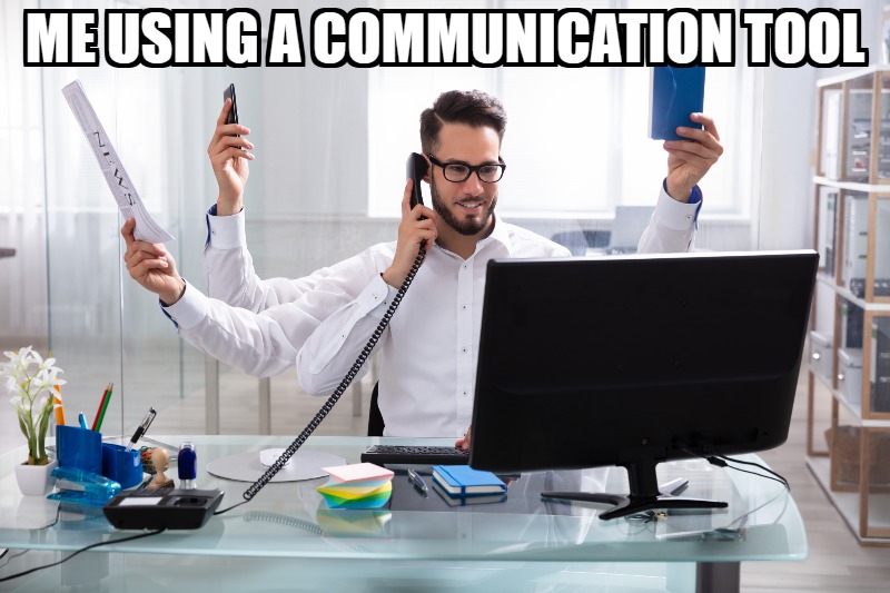 Me Using a Communication Tool. Image powered by Nimbus Platform