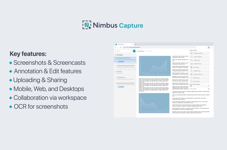 Nimbus Capture is One of the 7 Best Free Screen Recorders in 2023. Image by Nimbus Platform
