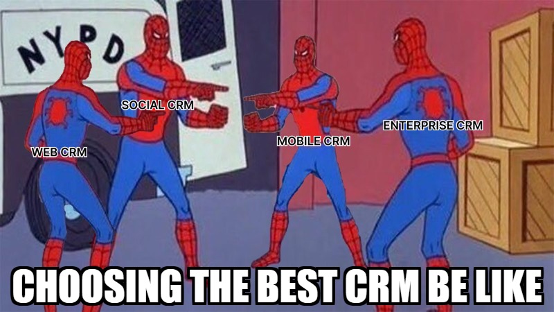 Choosing the Best CRM Be Like. Image by Nimbus Platform