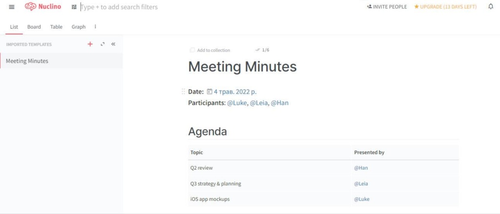 Tegenhanger Eigen thee 10 Keys and Templates For Your Meeting Agendas ﻿- Nimbus Platform