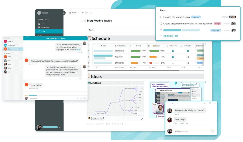 Streamline Your Teamwork. Image by Nimbus Platform