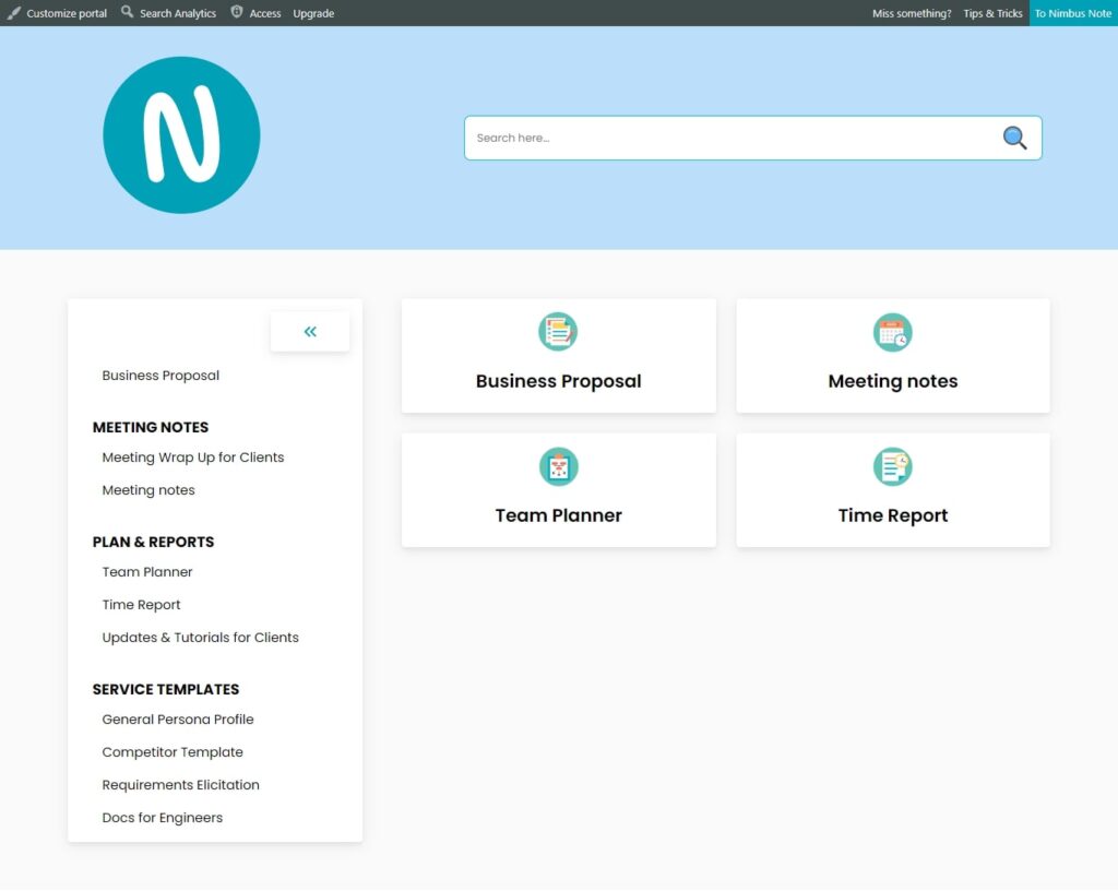 What is a Сlient Portal? Image by Nimbus Platform
