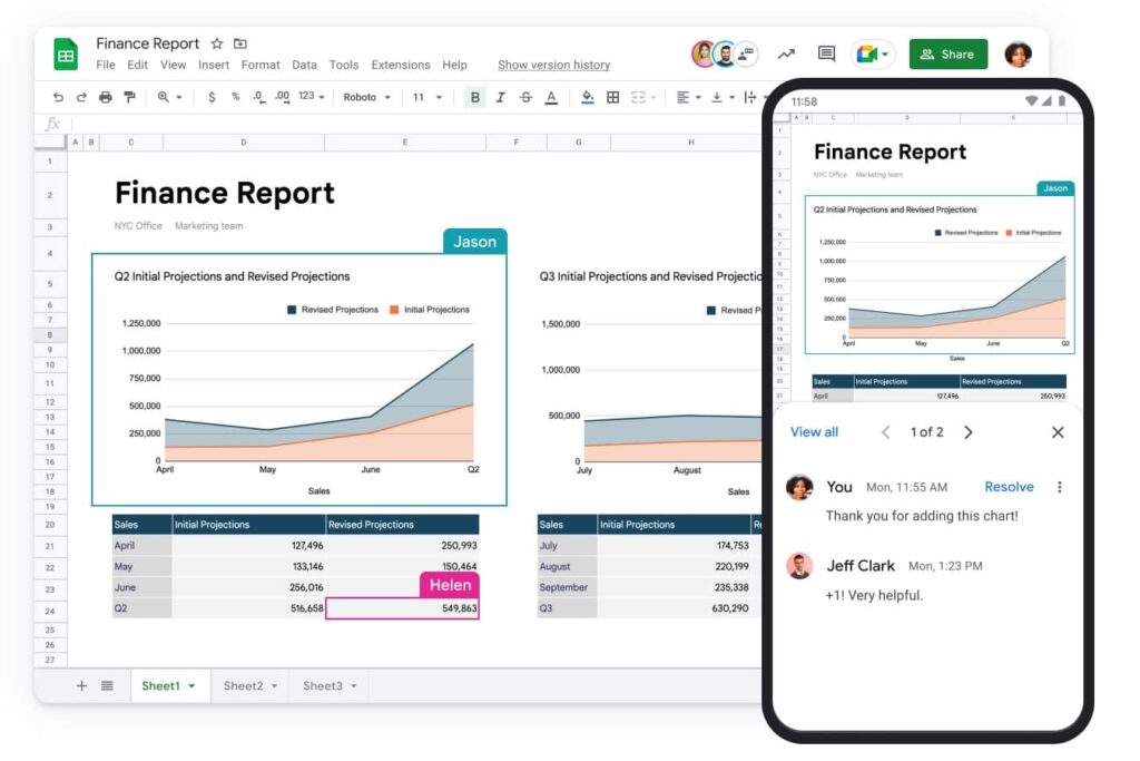 Google Sheets is One of the Top 7 Microsoft Excel Alternatives. Image powered by Nimbus Platform