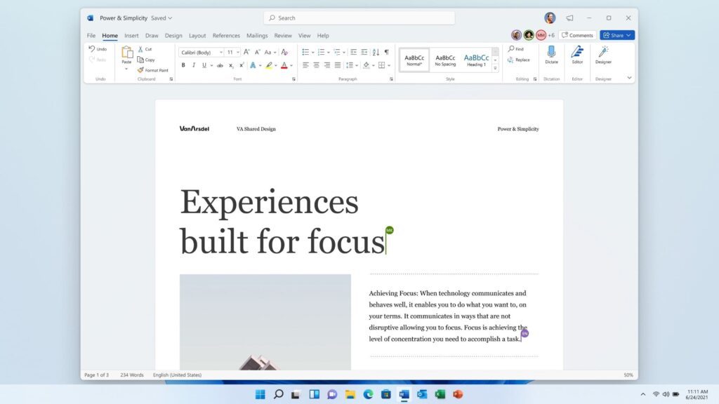 Microsoft Word. Image powered by Nimbus Platform