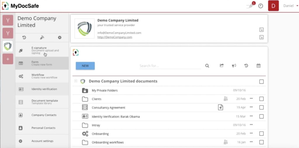 MyDocSafe is One of the Top of 15 Customer & Client Portal Software. Image powered by FuseBase.