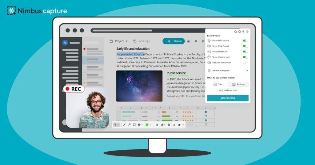 Nimbus Capture is One of the Top 7 Chrome Screenshot Extensions for Screen Capture. Image by Nimbus Platform