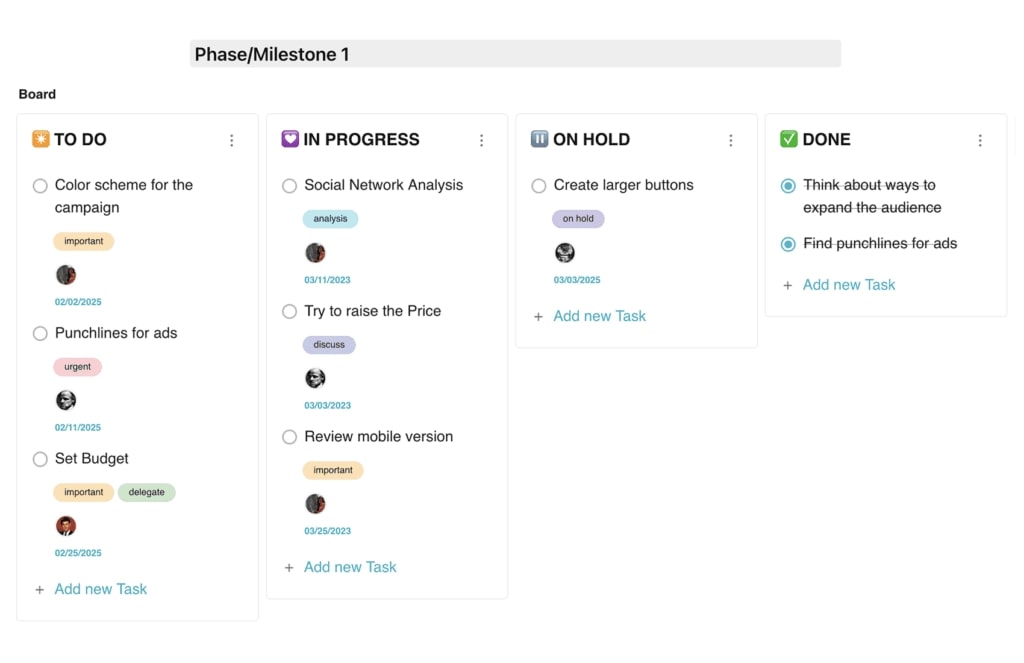 Project Status Dashboards. Image by Nimbus Platform