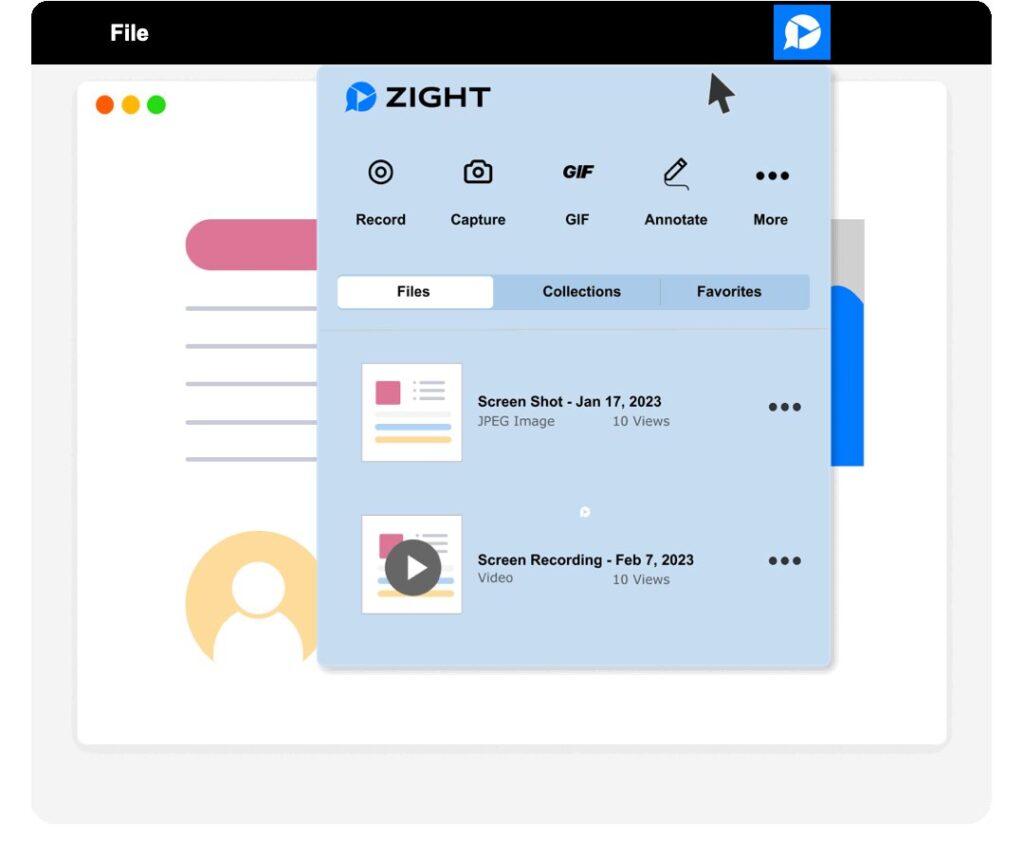 Zight is One of the Best Alternatives to Google Drive in 2023. Image powered by Nimbus Platform