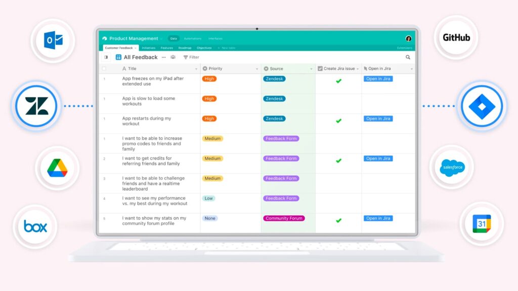 Airtable is One of the Top 5 Killer Coda Alternatives & Competitors in 2023. Image powered by Nimbus Platform