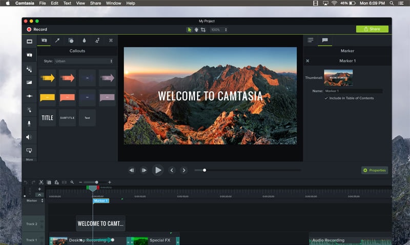 Camtasia is One of the Top 5 Loom Alternatives and Competitors to Consider in 2023. Image powered by Nimbus Platform
