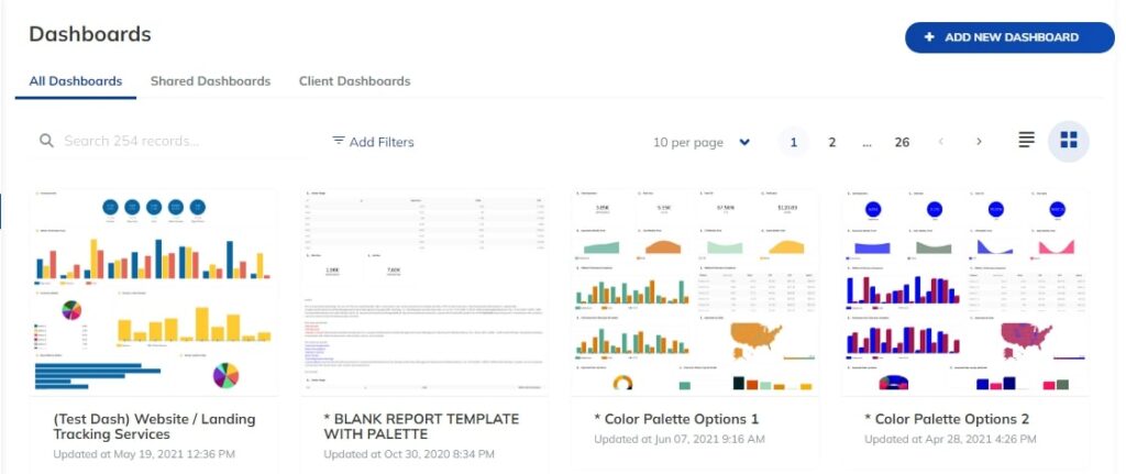 Client Dashboards with TapClicks. Image by Nimbus Platform